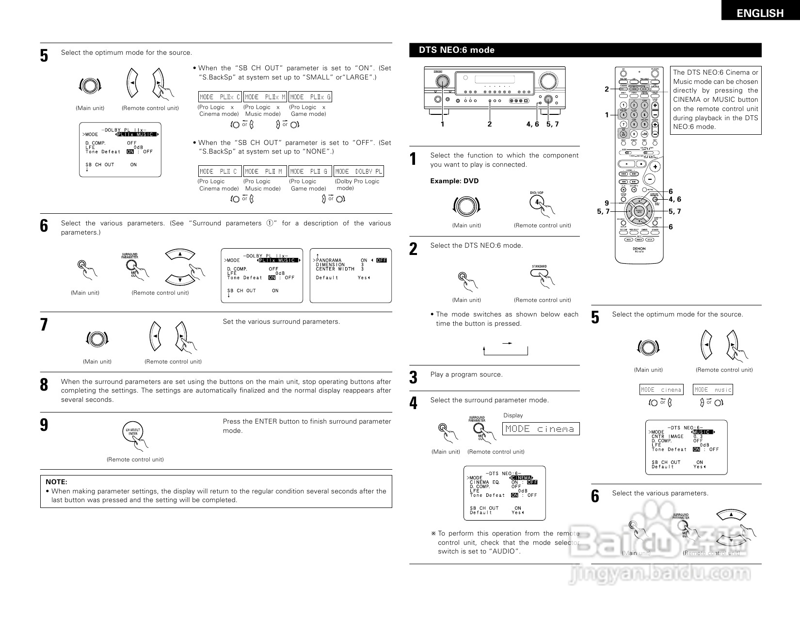 DENON AVR-1905 AV收音环绕扩音机操作说明书:[2]