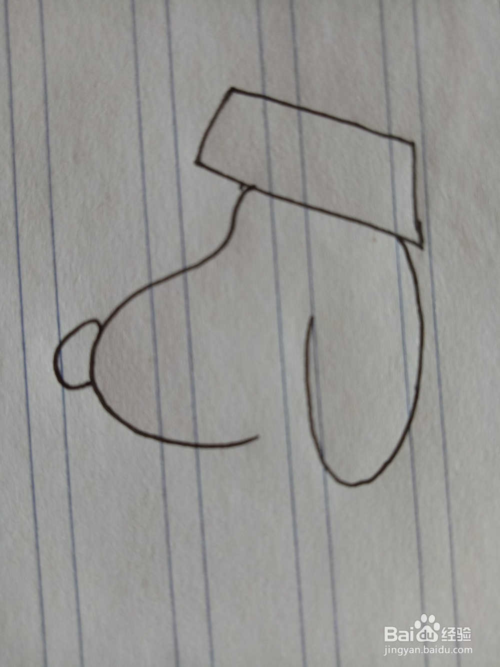 如何画出可爱史努比