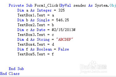 如何用VB.NET完成测试变量