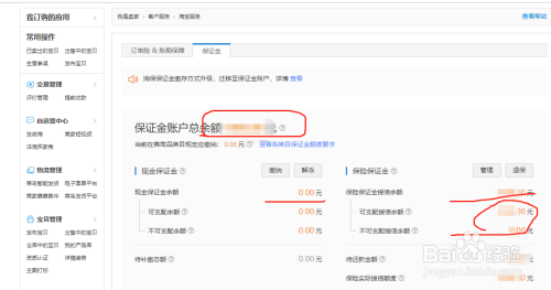 淘宝怎么查看找到保障金