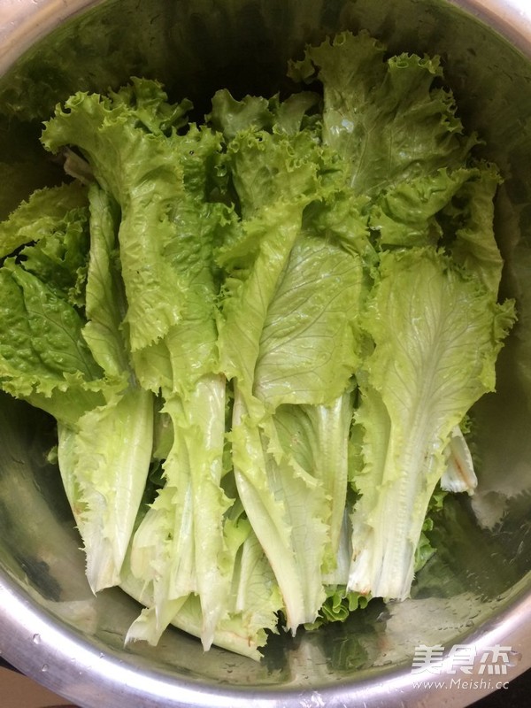 白灼生菜的做法