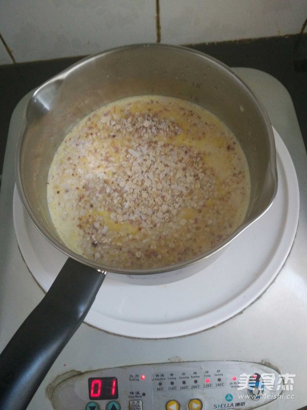 南瓜麦片粥的做法