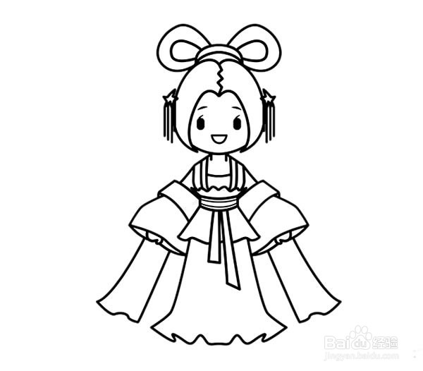 王者荣耀貂蝉的简笔画