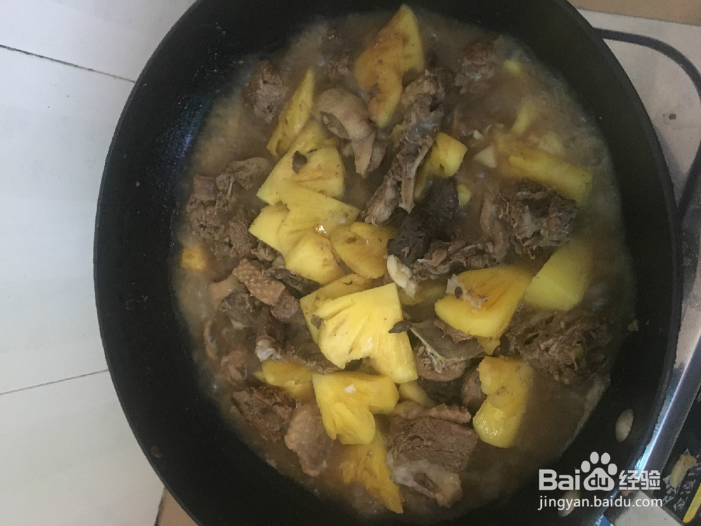 酸甜菠萝鸭的做法