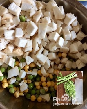 蒸豌豆杏鲍菇丁的做法