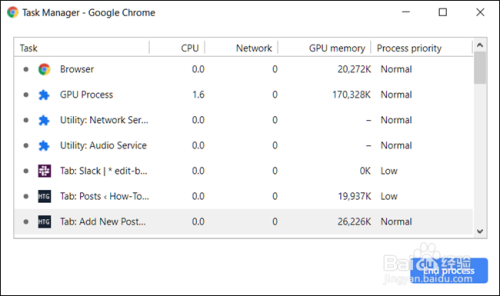 如何使用Chrome浏览器的内置任务管理器