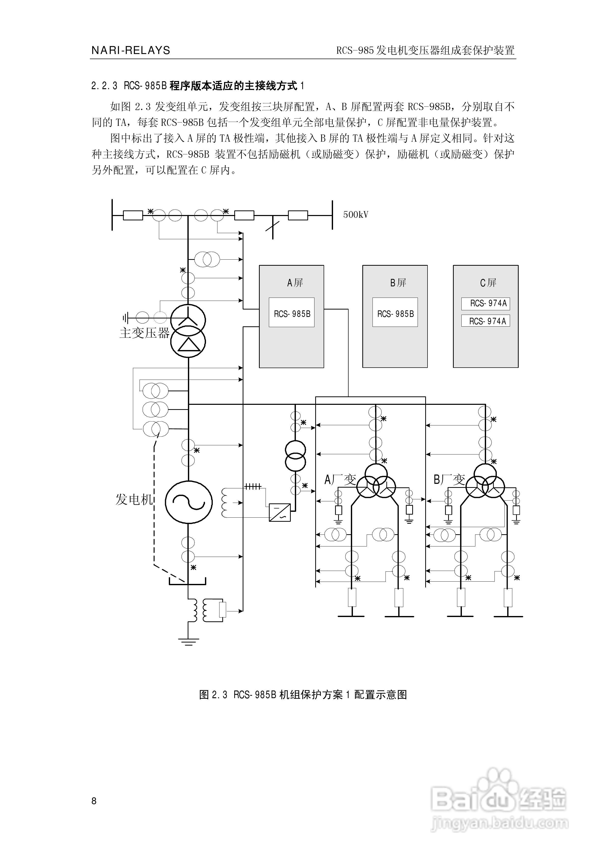 南瑞RCS-985G发电机变压器成套保护装置技术说明书:[2]