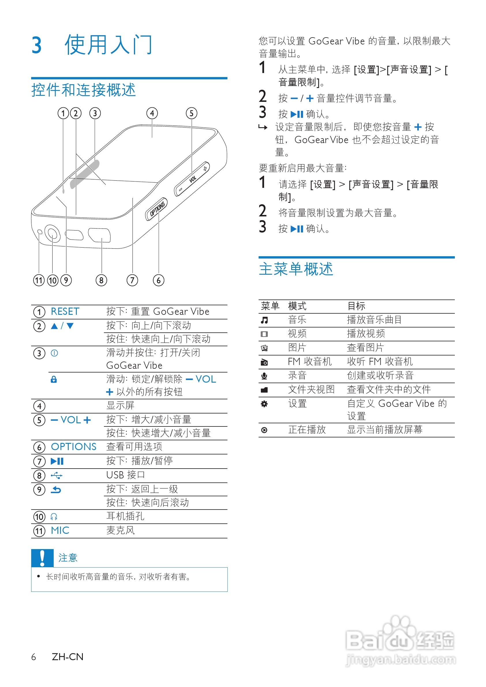 飞利浦SA1VBE08 MP3播放器使用说明书:[1]