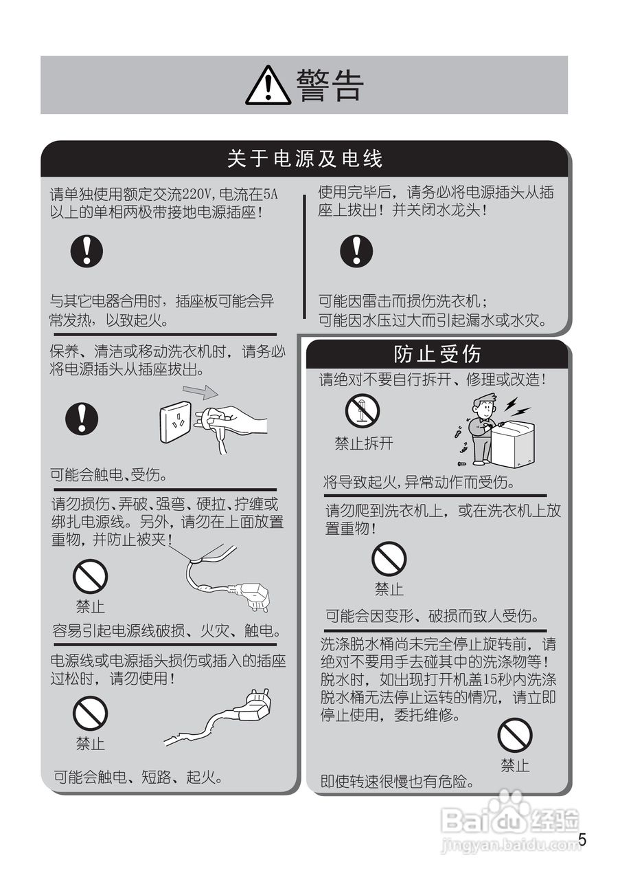 松下XQB65-F641U洗衣机说明书:[1]