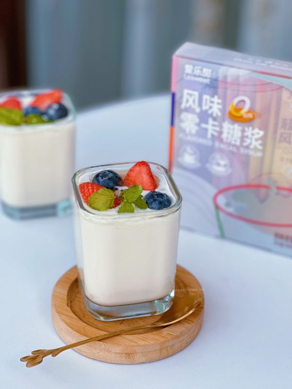 香滑拉丝零糖零脂肪水果酸奶