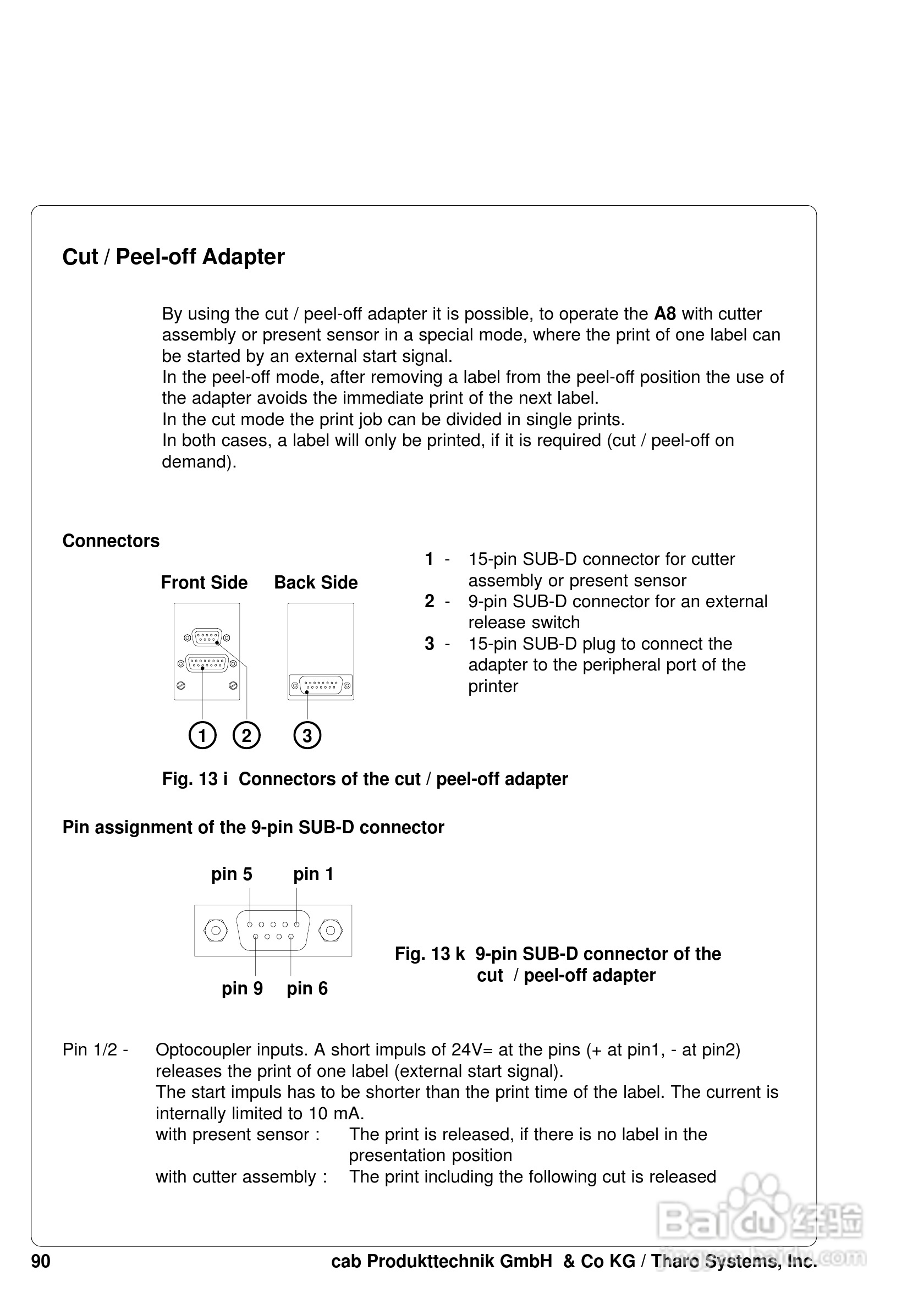 cab A8200打印机使用说明书:[9]