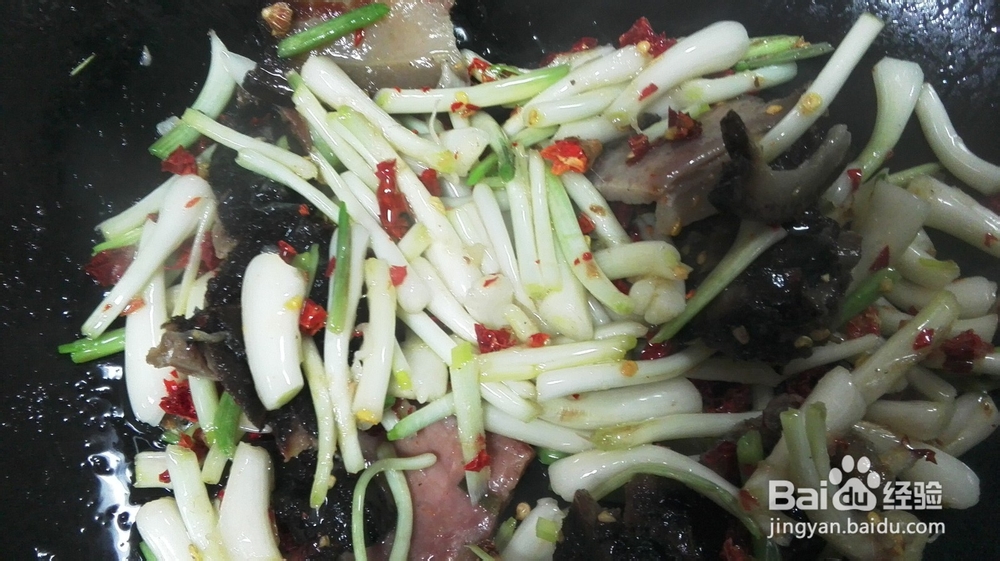 家常菜&荞头干椒炒腊肉