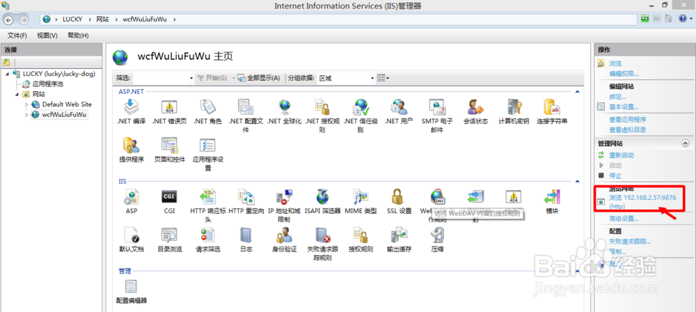 Win 8系统C#项目iis网站发布方法