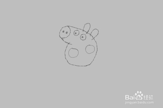 简笔画小猪佩奇是怎么画的