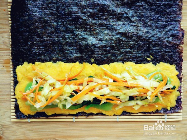 教你做红薯紫菜卷