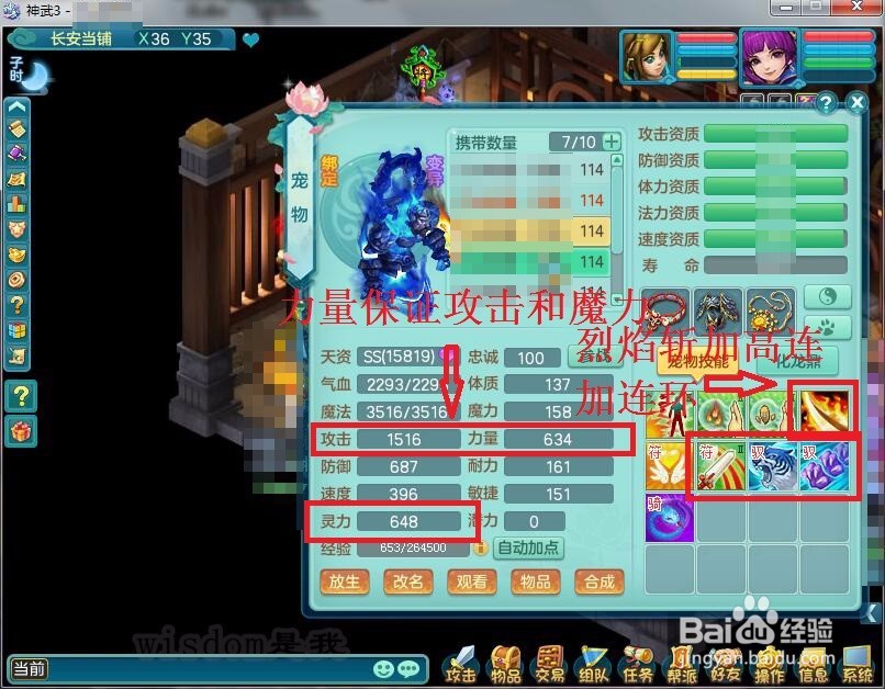 神武3百级副本宝宝怎么加点