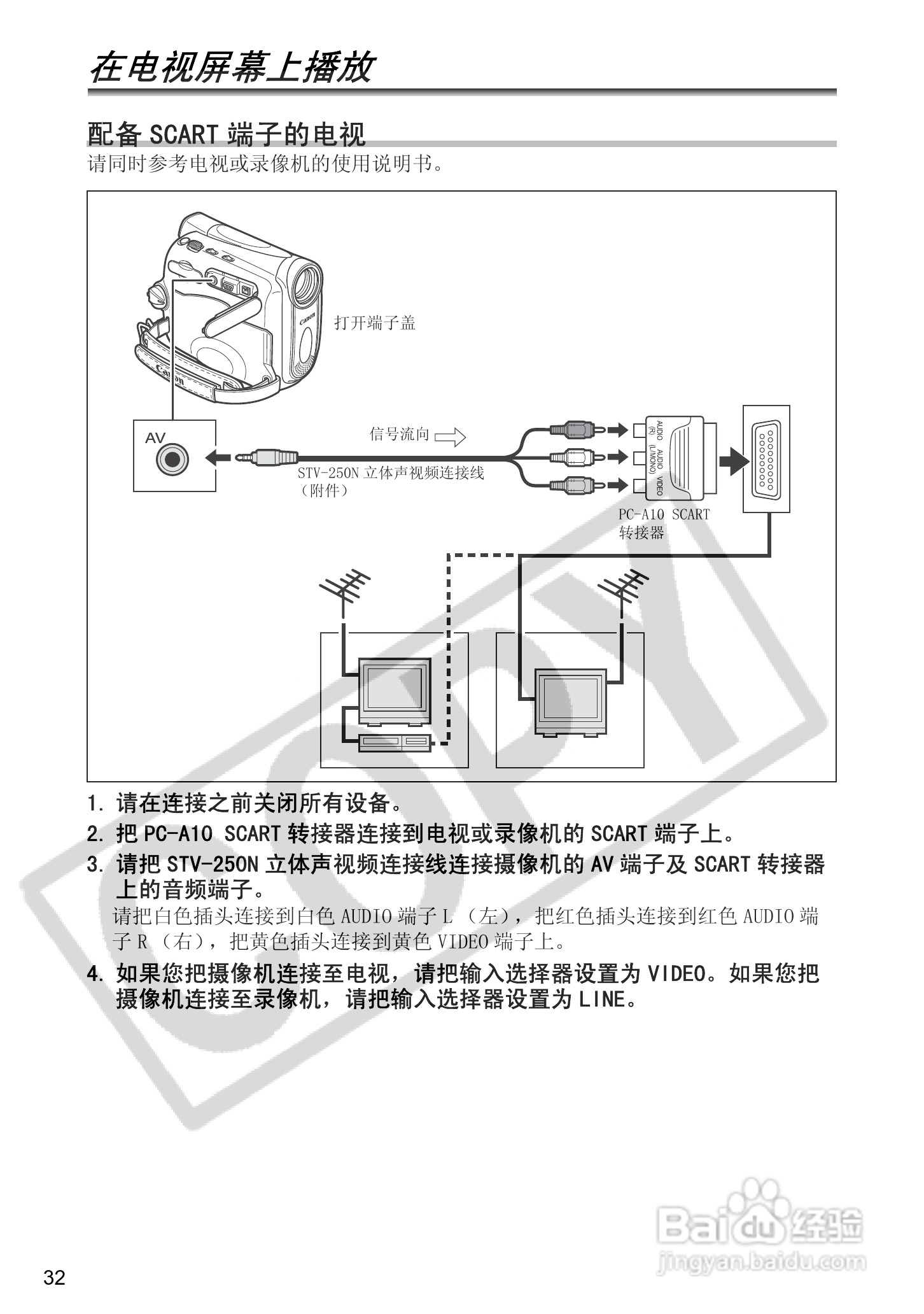 佳能MV940数码摄像机使用说明书:[4]