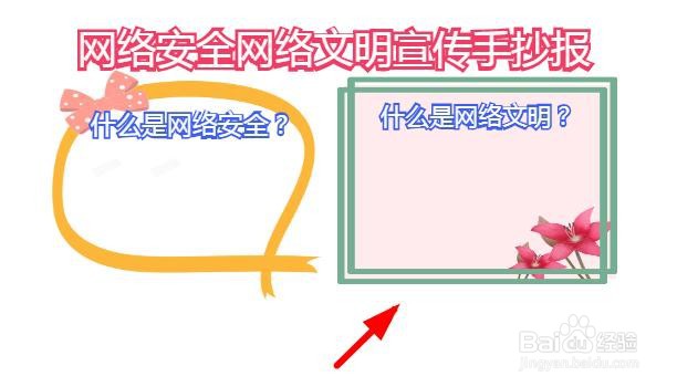 网络安全网络文明宣传手抄报