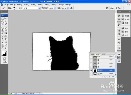 PS软件如何使用单通道抠图