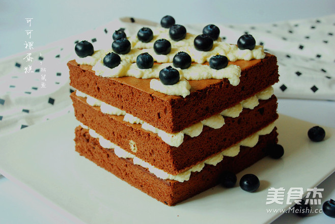 可可裸蛋糕的做法
