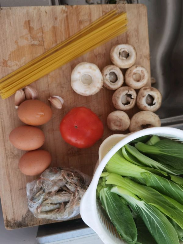 番茄虾意大利面