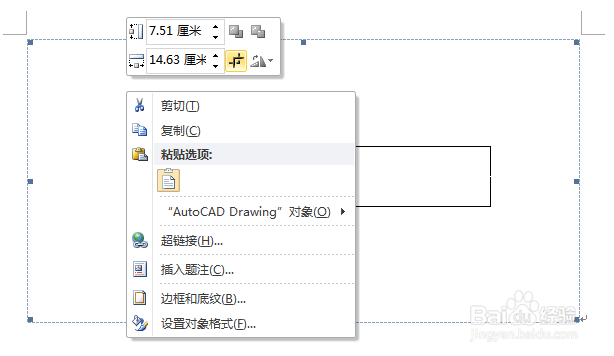 如何将CAD图插入WORD