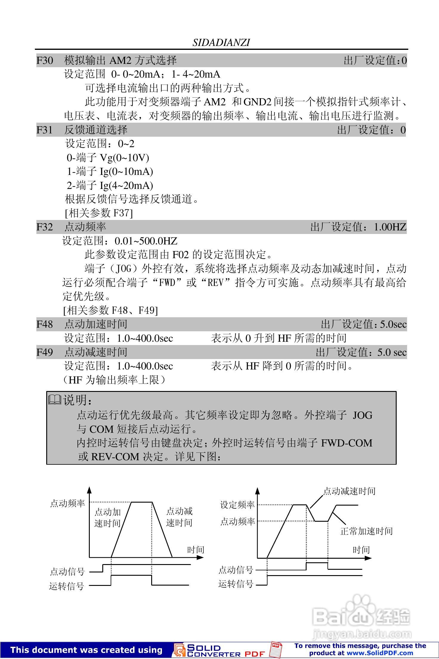 思达JPSD3000-H系列变频调速器用户说明书:[5]