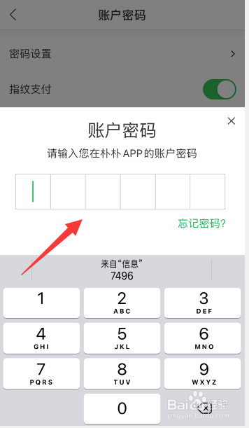 朴朴怎么开启指纹支付