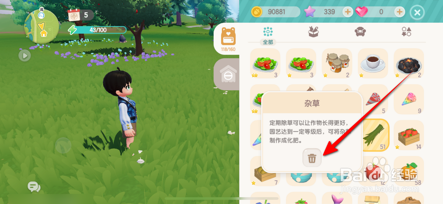 心动小镇怎么丢弃物品