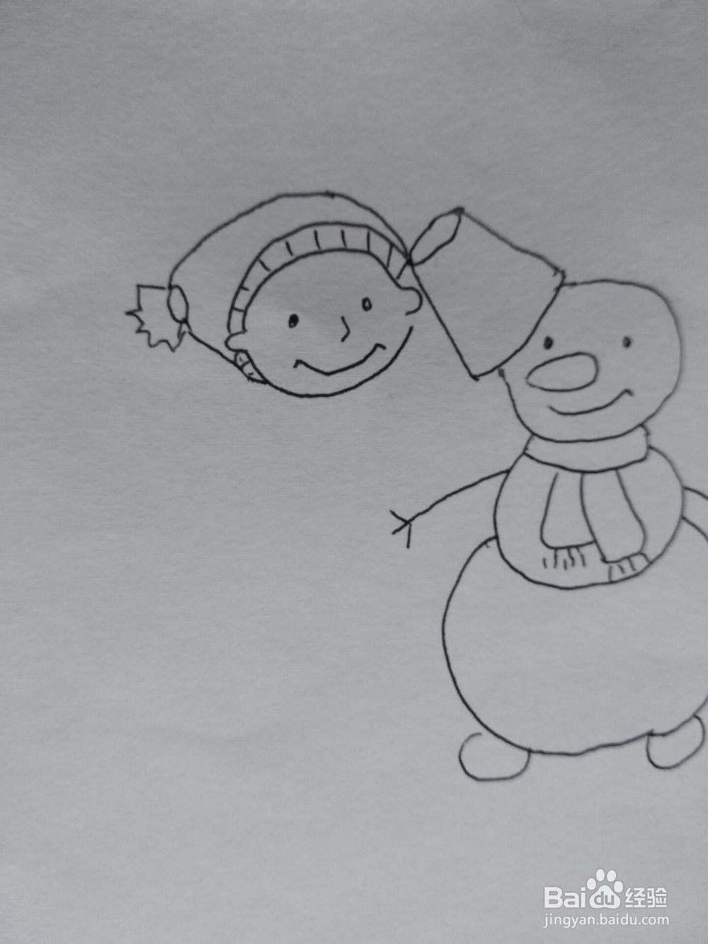 冬天来了简笔画步骤