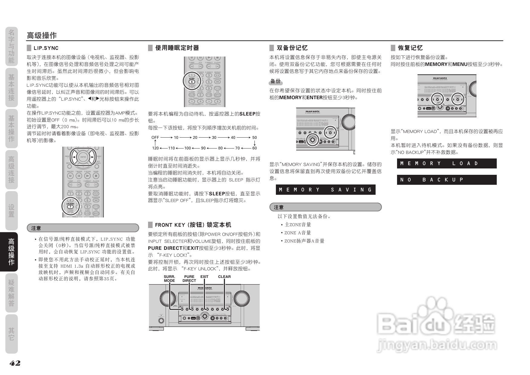 马兰士SR5004功放使用说明书:[3]
