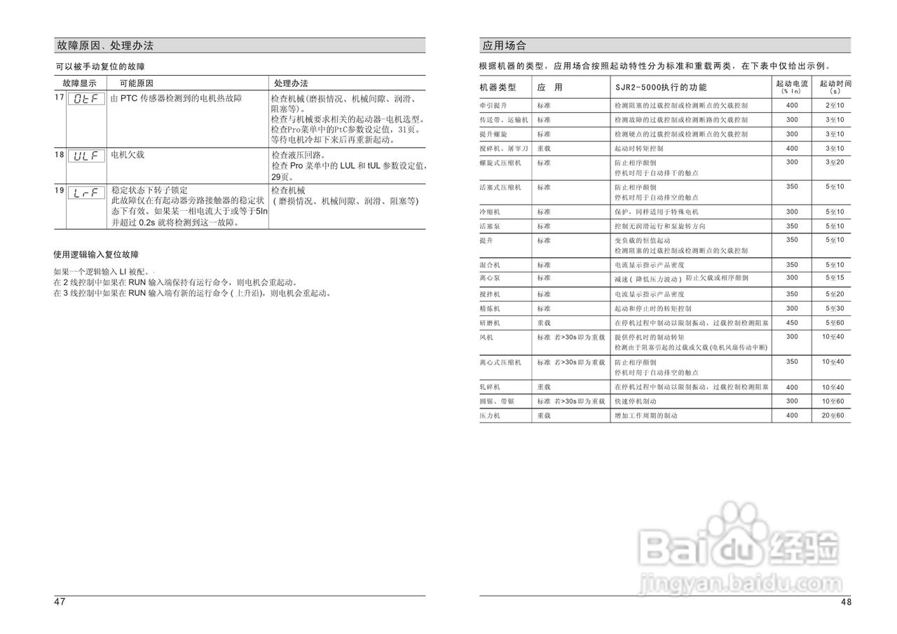 山宇SJR2-5630高转矩全智能电机软起动器使用说明书:[3]