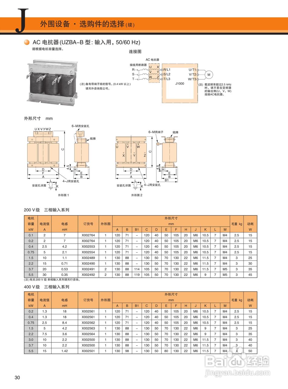 YASKAWA J1000 安川小型简易型变频器说明书:[3]