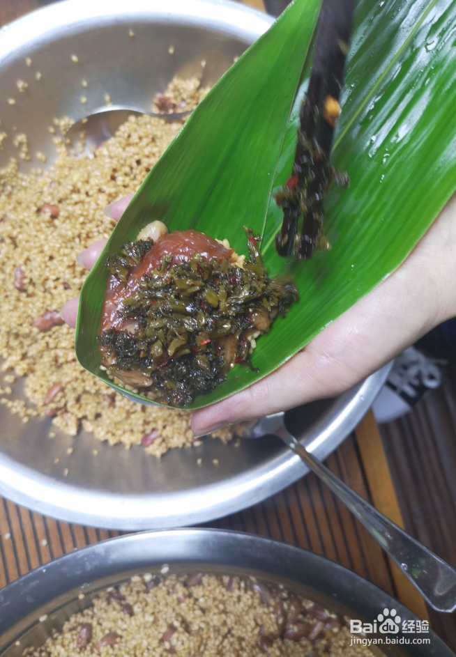 新手适合做的酸菜芸豆肉粽