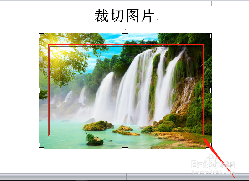 Word文档中怎么裁切图片？