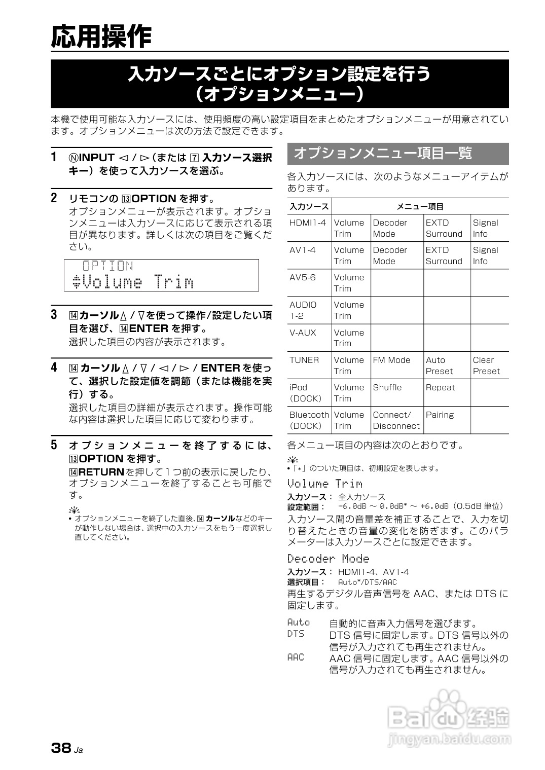 YAMAHA AX-V465功放说明书:[2]