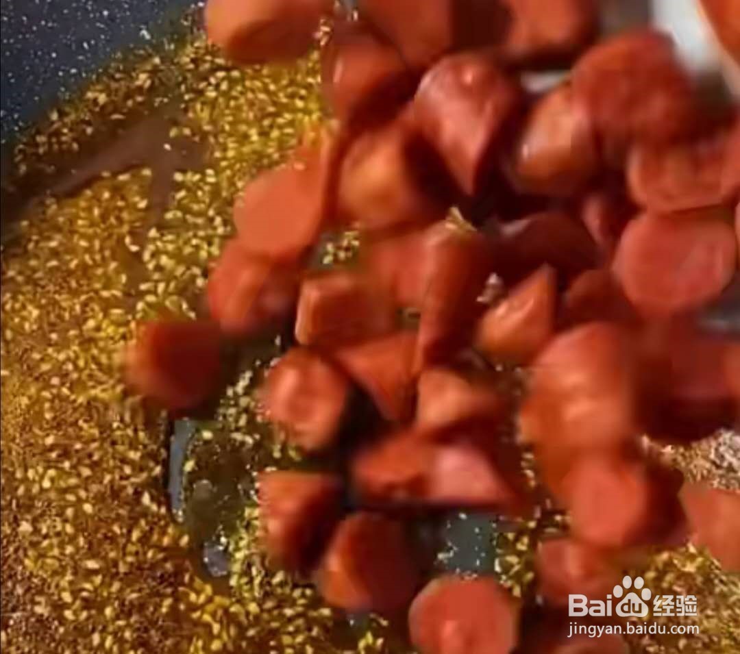 烧烤味火腿怎么炒？