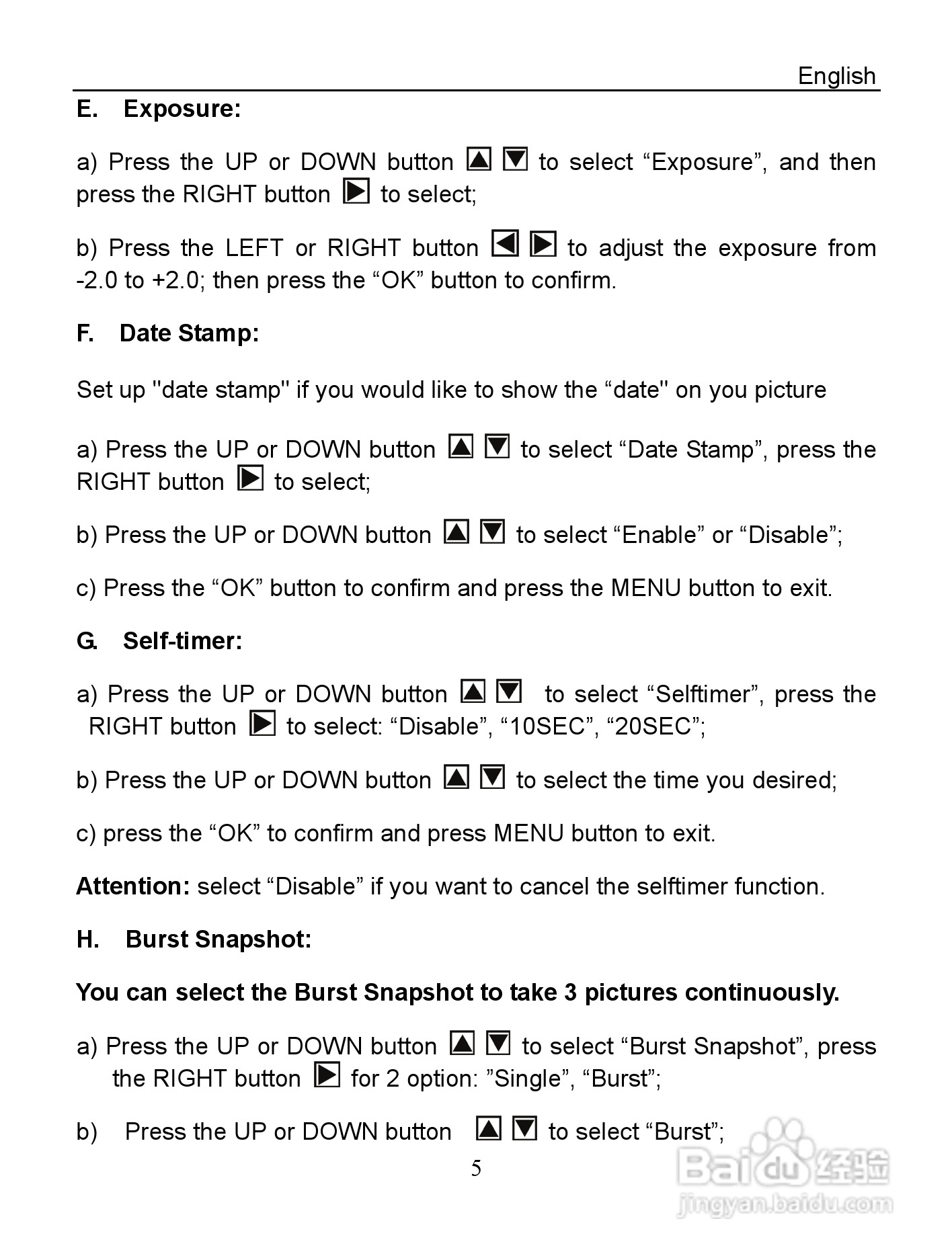 威达ViviCam 5399数码相机使用说明书:[1]
