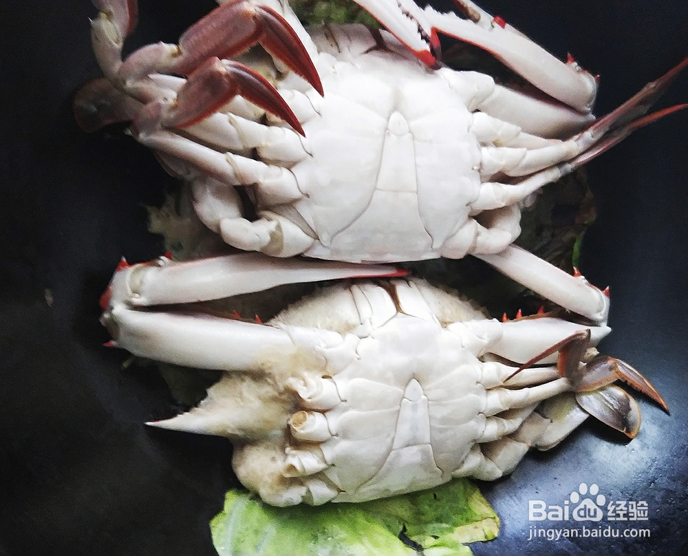 自己做烤梭子蟹干烧螃蟹海鲜美食
