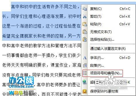 教你给WPS段落加上指定符号