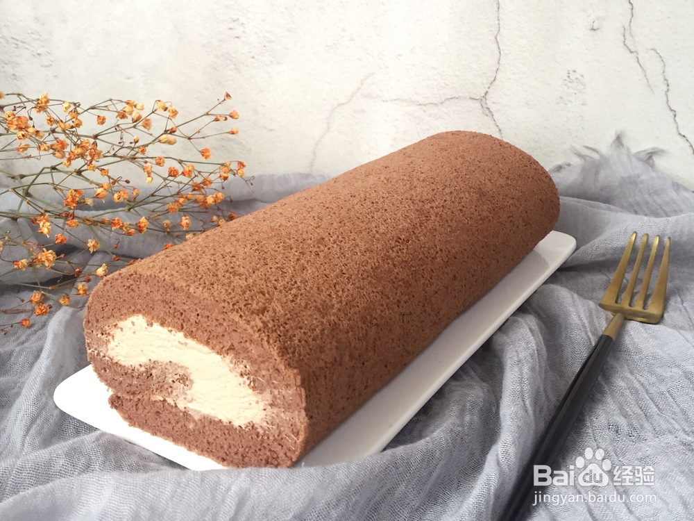 美味巧克力奶油蛋糕卷的做法