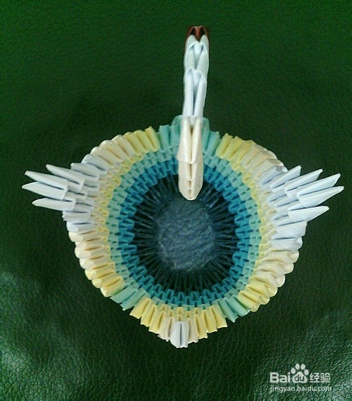 三角插小天鹅收纳摆件