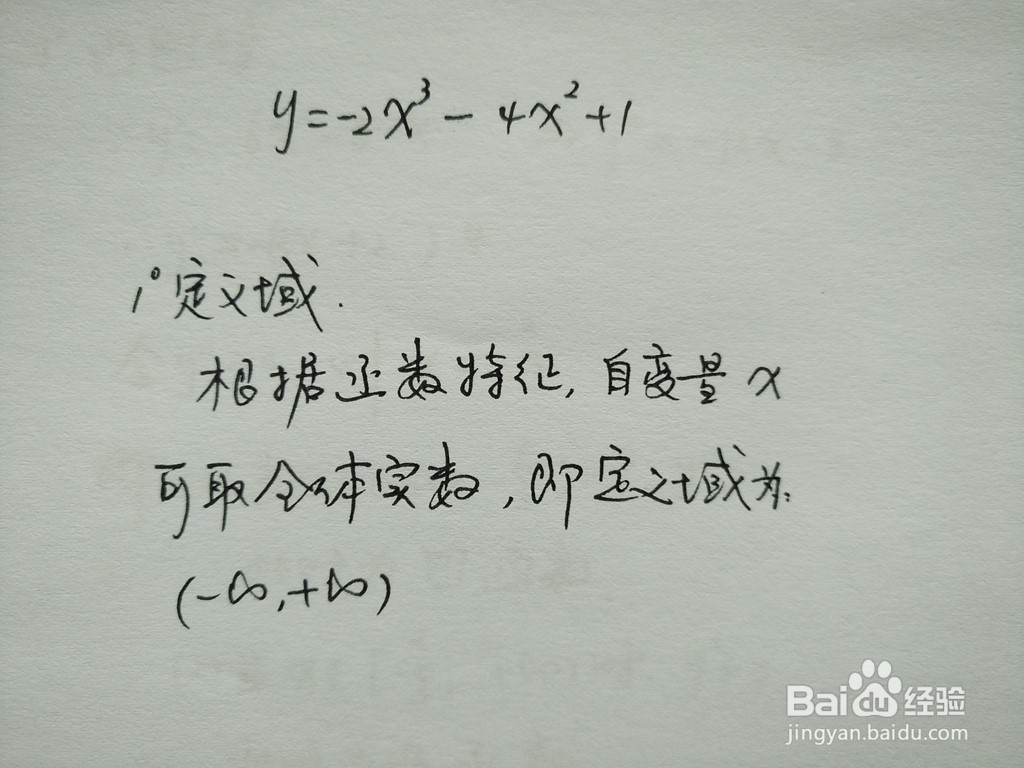 函数y=-2x^3-4x^2+1的图像