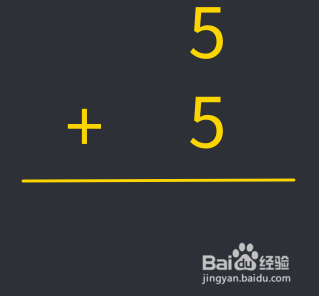 怎么列一位数加以一位数的竖式？