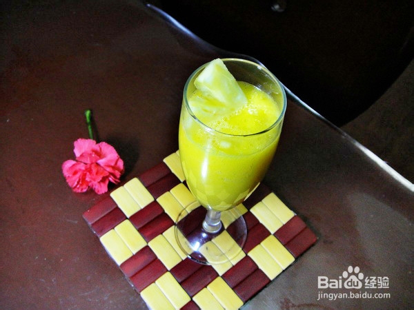 消暑饮品---柳橙菠萝汁