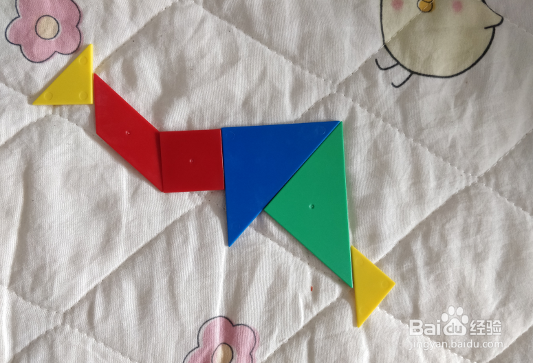 用七巧板智力拼图怎么拼羊驼