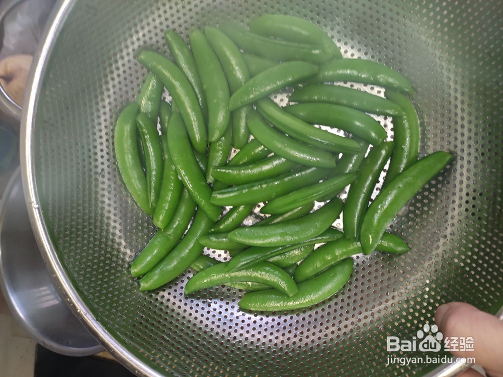 凉调荷兰豆的做法