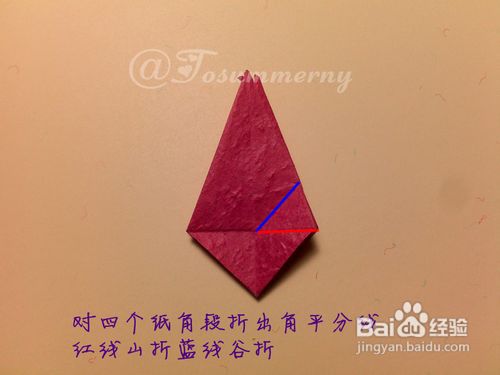 【天の折馆】戴花蝴蝶结折纸实拍教程