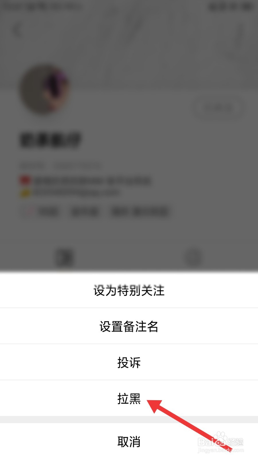 绿洲怎么拉黑用户