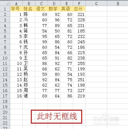 Excel基础应用：[34]如何对表格画外边框线